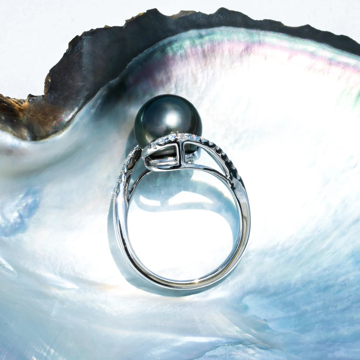 Lune Arc Moissanite Ring